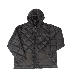 Halogen hooded diamond quilted coat hot sale