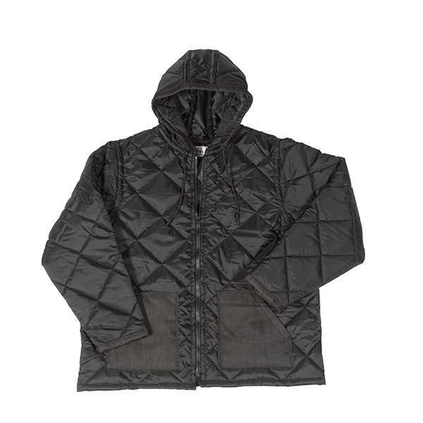 Men's 300 Gram Diamond-Cut Thermal Quilt Hooded Coat - 1465